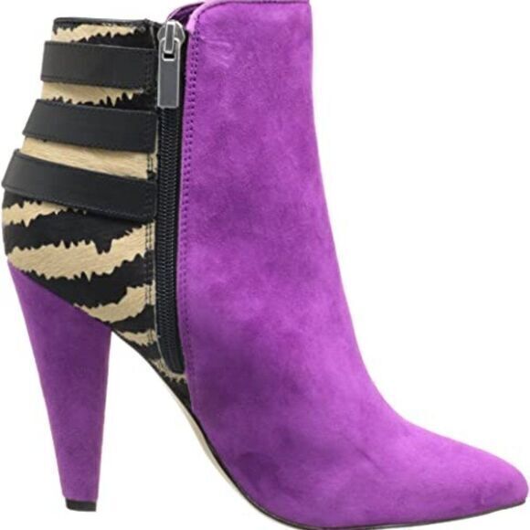 DV by Dolce Vita Women's Fina‎ Bootie Berry Suede Size 6M Heeled Ankle Bo… - Picture 2 of 9